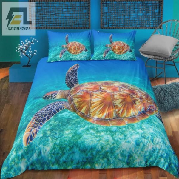 Turtley Awesome 3D Sea Turtle Duvet Comfort Meets Fun elitetrendwear 1