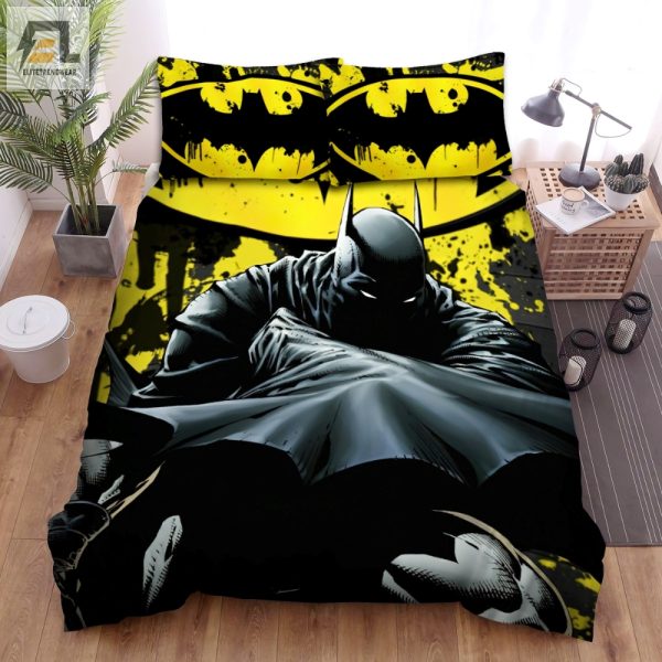 Cozy Up Crusader Batman Bat Logo Duvet Set Pow elitetrendwear 1