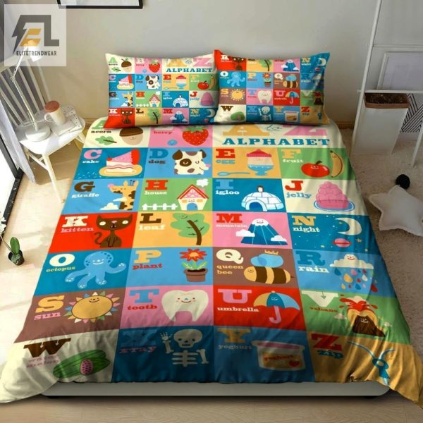 Sleep In Abc Style Fun Alphabet Duvet Cover Sets elitetrendwear 1