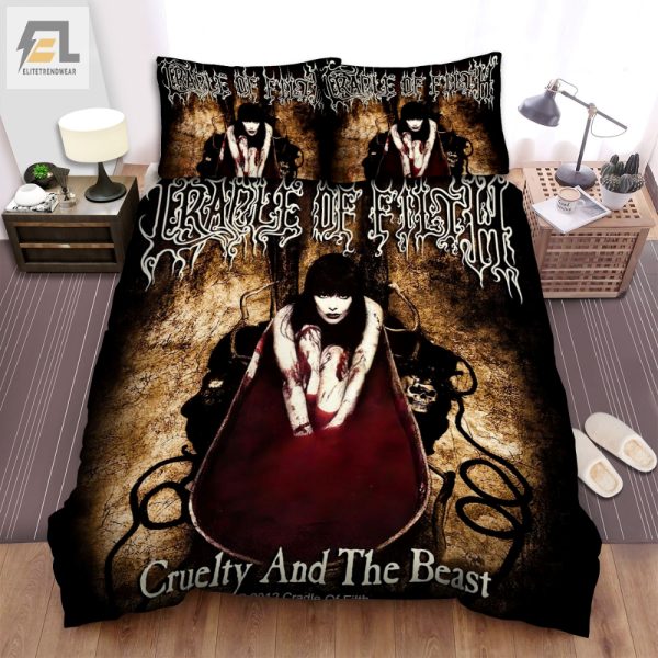 Sleep With Cruelty Cradle Of Filth Beast Duvet Set elitetrendwear 1