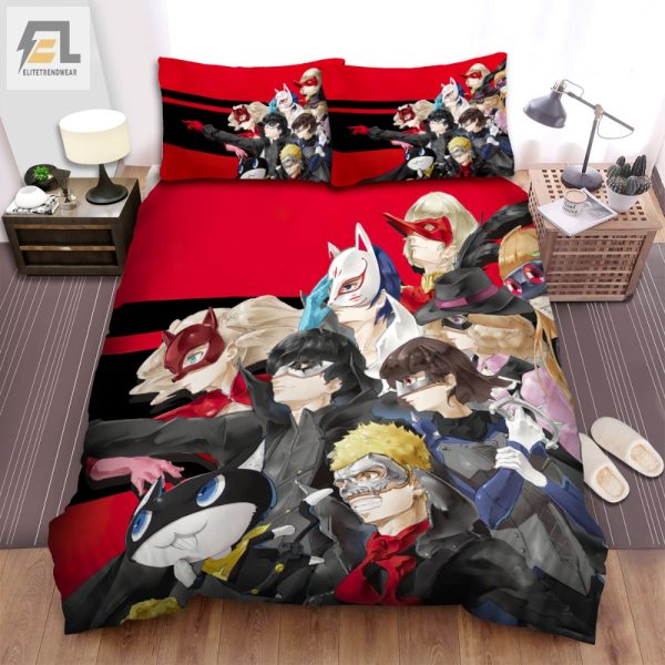 Sleep Like A Phantom Thief P5 Masked Characters Bedding Set elitetrendwear 1