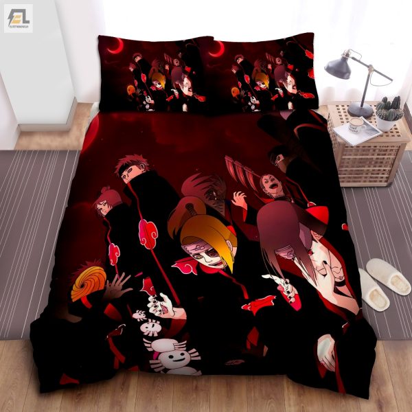 Sleep Ninja Akatsuki Moon Night Duvet Set Cozy Hilarious elitetrendwear 1