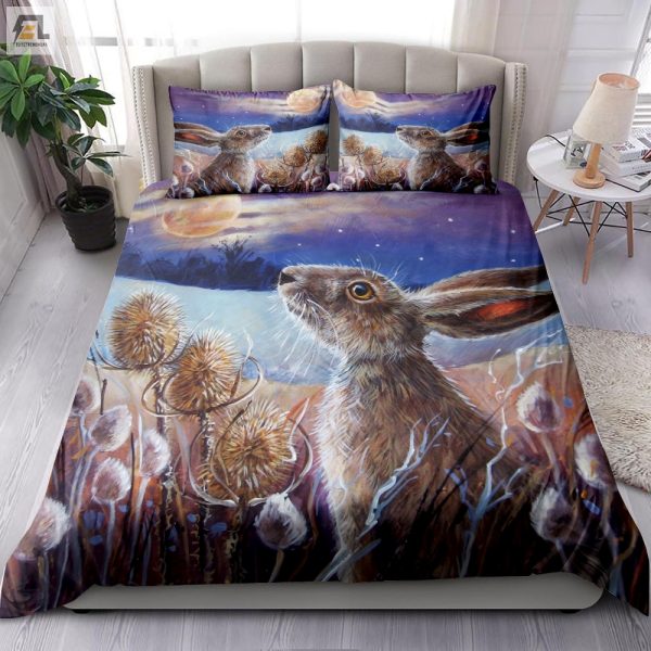 Hoppin Cozy Rabbit Moonlight Duvet For Dreamy Nights elitetrendwear 1