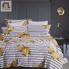 Zesty Snooze Striped Yellow Lemons Duvet Sets elitetrendwear 1