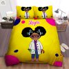 Black Girl Magic Funny Custom Name Duvet For Little Melanin Queens elitetrendwear 1