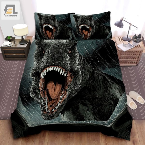 Roarsome Trex Duvet Jurassic Park Fun Comfy Bedding elitetrendwear 1