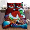 Funny Grinch Stealing Xmas Gifts Duvet Cover Set elitetrendwear 1