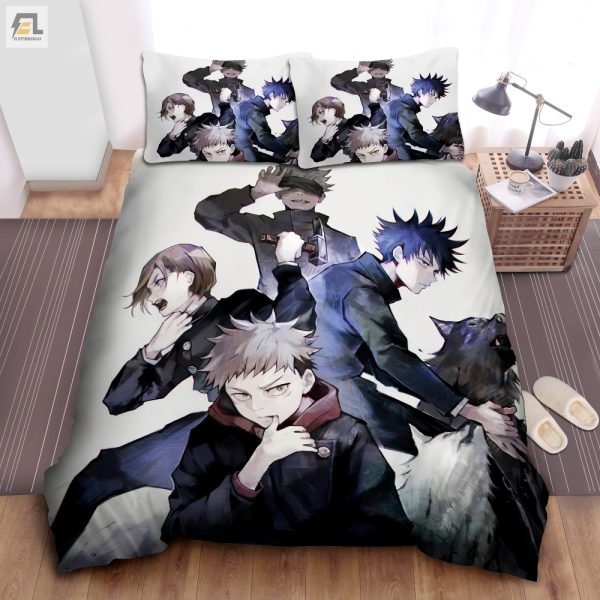 Snuggle With Sorcerers Jjk Vintage Duvet Magic Comfort elitetrendwear 1