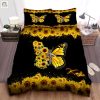 Faith Funny Custom Sunflower Butterfly Duvet Set Cozy elitetrendwear 1