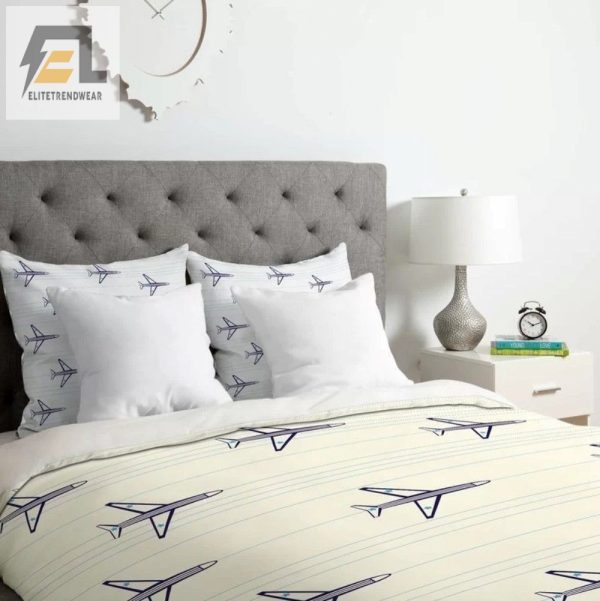 Fly High To Dreamland Hilarious Airplane Bedding Sets elitetrendwear 1