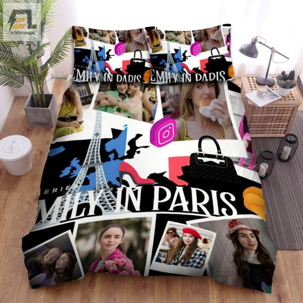 Sleep With Emily In Paris Chic Funny Duvet Cover Set elitetrendwear 1