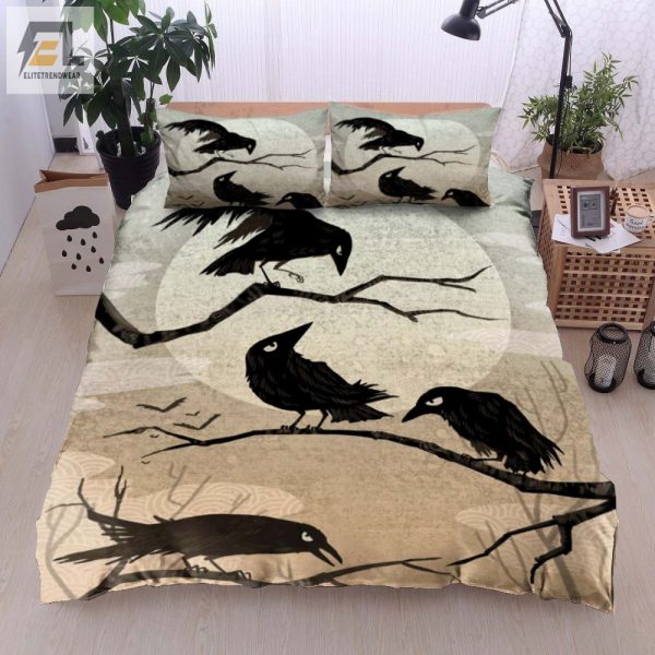 Cozy Crow Duvet Set Bedroom Magic With A Wink elitetrendwear 1