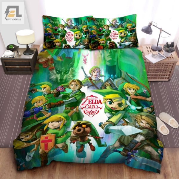 Snuggle With Zelda Epic 25Th Anniversary Bedding Set elitetrendwear 1