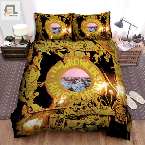 Rock Your Sleep Growlers Hung At Heart Cozy Duvet Set elitetrendwear 1