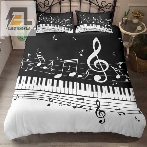 Snooze Tunes Comfy Music Notes Bedding Sets elitetrendwear 1