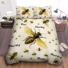 Snooze Buzz Funny Honey Bee Duvet Cover Set elitetrendwear 1