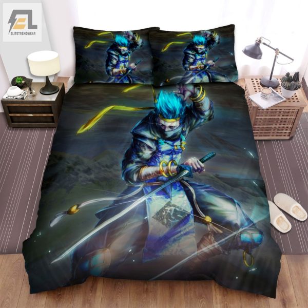 Stream Ninja Katana Epic Funny Duvet Cover Bedding Set elitetrendwear 1