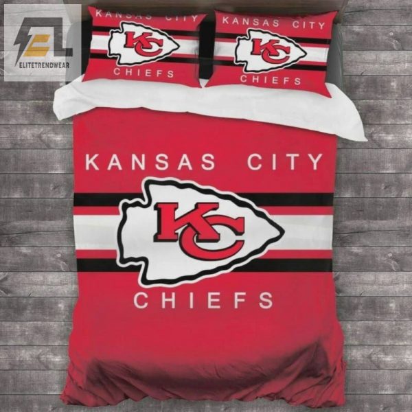 Dream With Chiefs Comfy Kc Football Bedding Set Laughs elitetrendwear 1