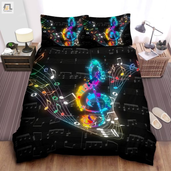 Unlock Sweet Dreams With Our Magical Music Notes Bedding elitetrendwear 1