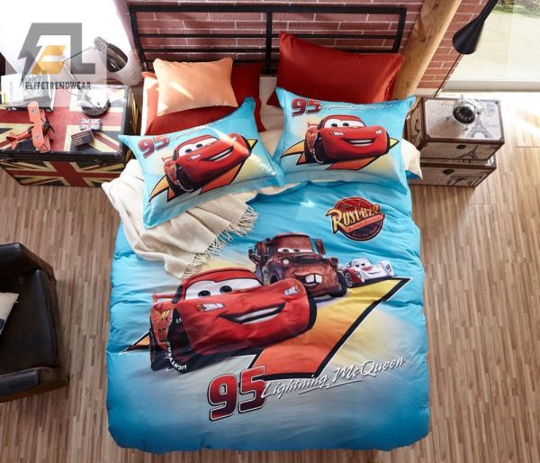 Rev Up Sleep Cozy Lightning Mcqueen Duvet Sets elitetrendwear 1