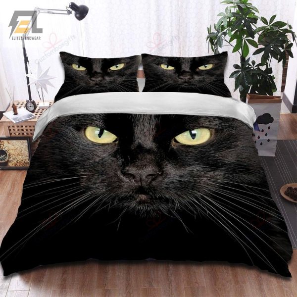 Crazy Cat Eyes Duvet Set Cozy Comfy Cattastically Cool elitetrendwear 1