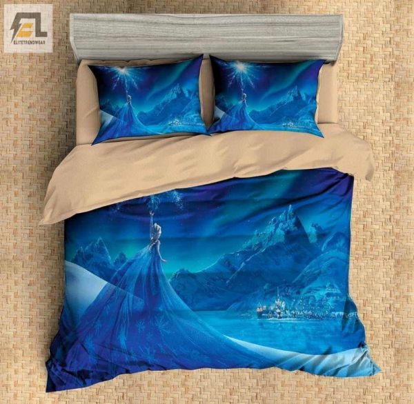 Cozy Up With Elsa Hilarious Custom Frozen Duvet Sets elitetrendwear 1