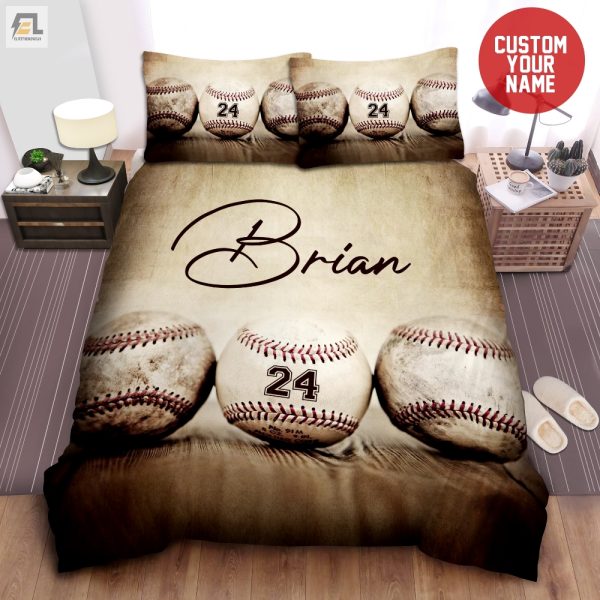 Sleep With Legends Funny Personalized Baseball Duvet Sets elitetrendwear 1