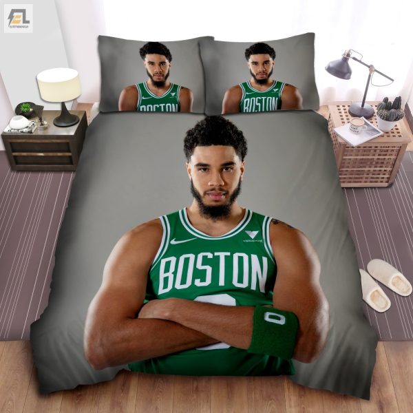 Dunk Dreams Jayson Tatum Celtics Duvet Set Sleep Like A Star elitetrendwear 1