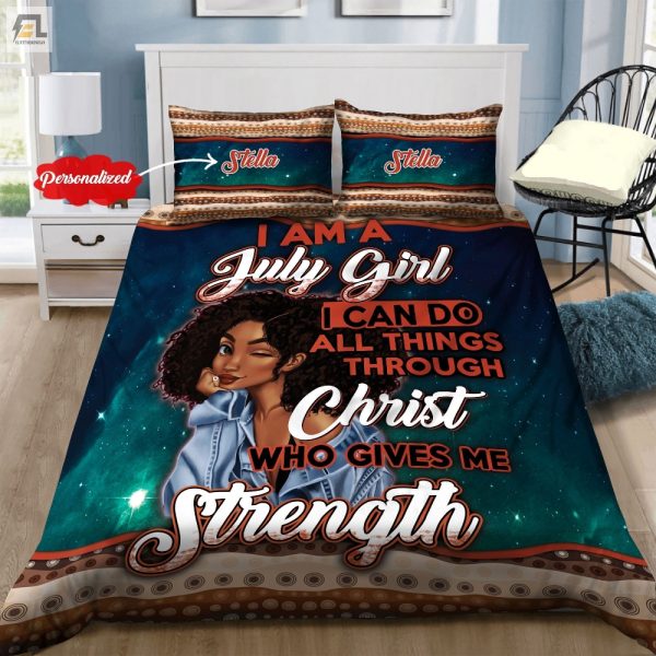 Fun Faith Custom Black Girl Duvet Cover Name Month elitetrendwear 1