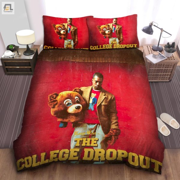 Kanye Bear Hug Cozy College Dropout Duvet Set elitetrendwear 1