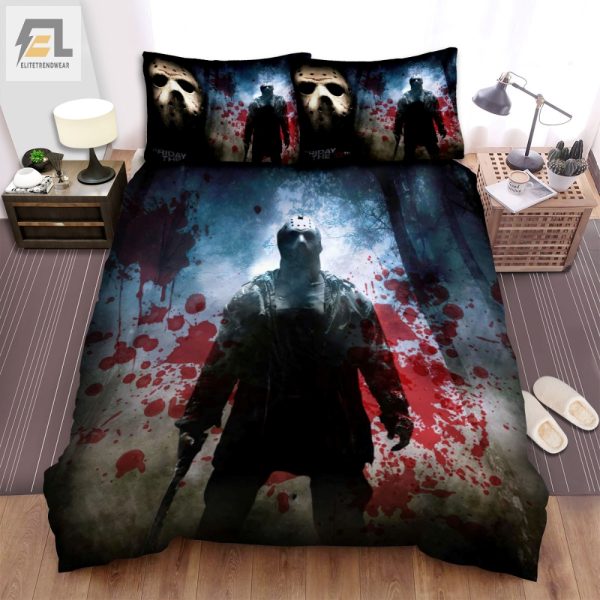 Spooktacular Comfort Friday 13Th Blood Duvet Set elitetrendwear 1