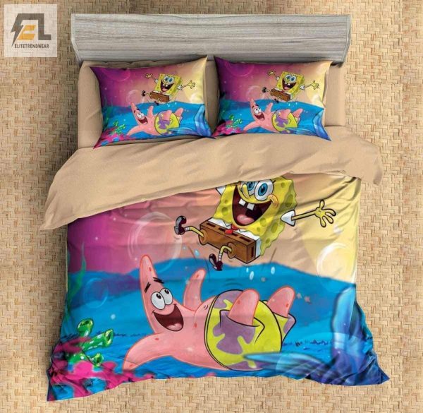 Sleep In Bikini Bottom Bliss 3D Spongebob Duvet Cover Set elitetrendwear 1