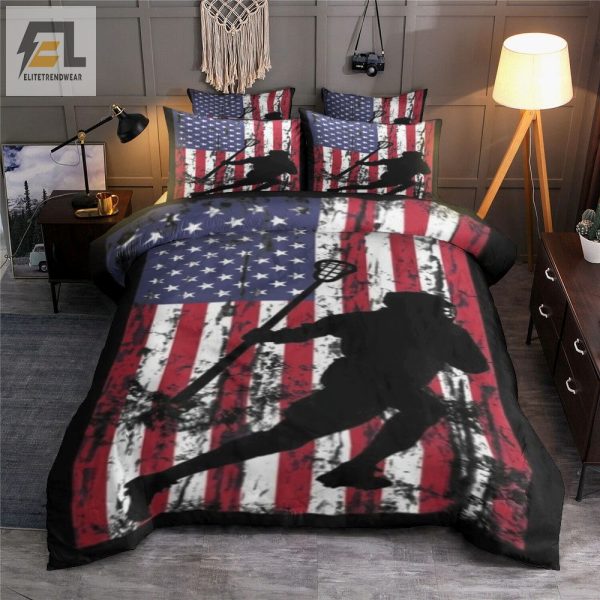 Sleep Patriotic Lacrosse Flag Duvet Comfort With A Laugh elitetrendwear 1