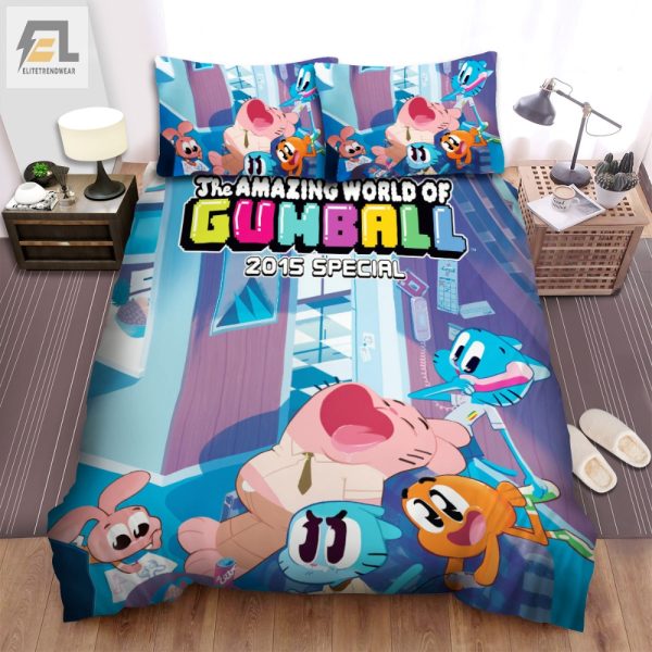 Comfy Gumball Watterson Duvet Cover Fun Unique Bedding Set elitetrendwear 1