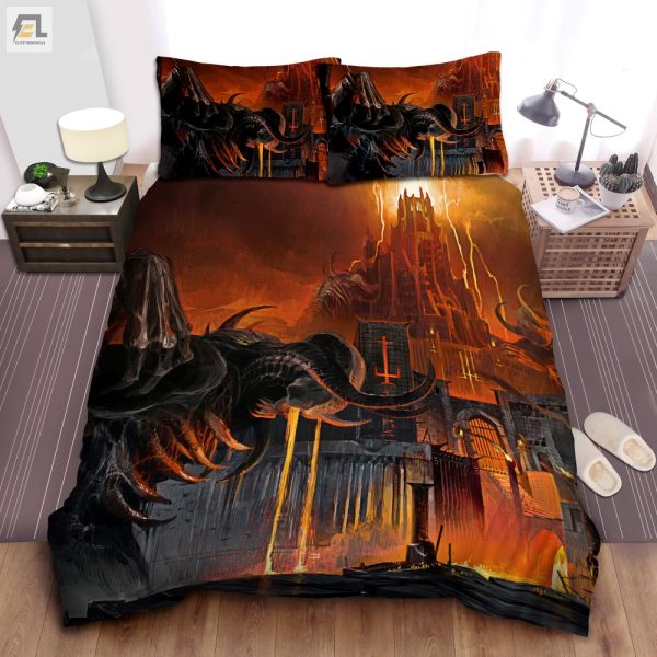 Sleep In Hellish Comfort Doom Eternal Duvet Cover Sets elitetrendwear 1