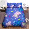 Snort Snooze Peppa Pig Stripes Duvet Cover Set elitetrendwear 1