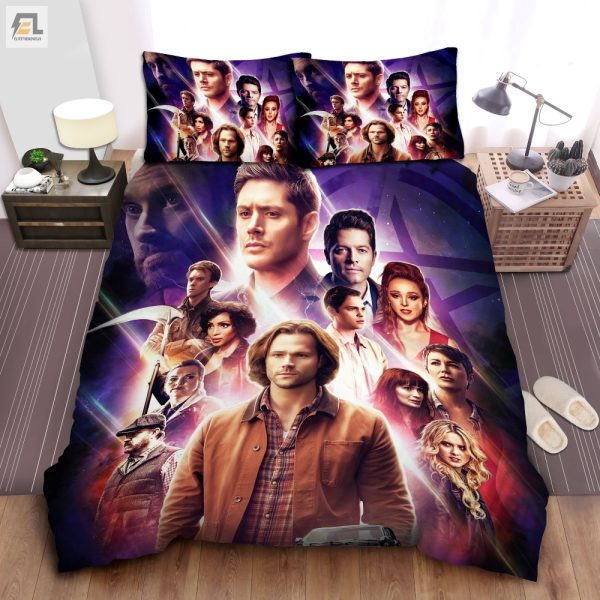 Epic Bedding Avengers Meet Supernatural Duvet Cover Set elitetrendwear 1