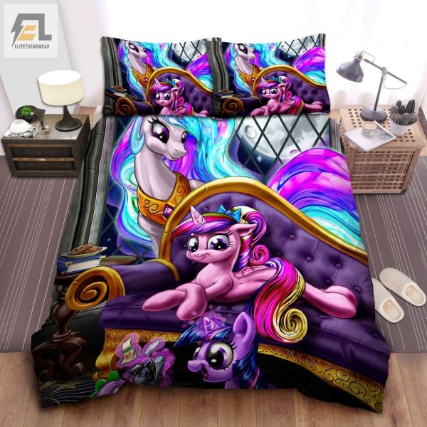 Whimsical Pony Princess Bed Set Cozy Comedy Charm elitetrendwear 1