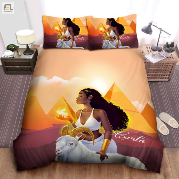 Sleep Like An Aries Queen Custom Name Duvet Set elitetrendwear 1