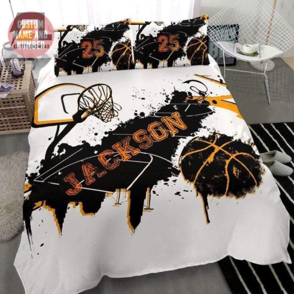 Dunk Into Dreams Funny Custom Basketball Bedding For Fans elitetrendwear 1