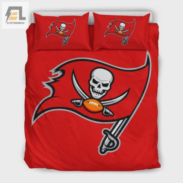 Score Big In Bed Hilarious Buccaneers Duvet Set elitetrendwear 1