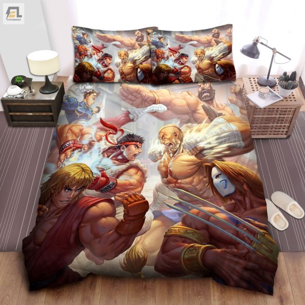 Comfy Showdown Street Fighter Bedding Sets For Gamers elitetrendwear 1