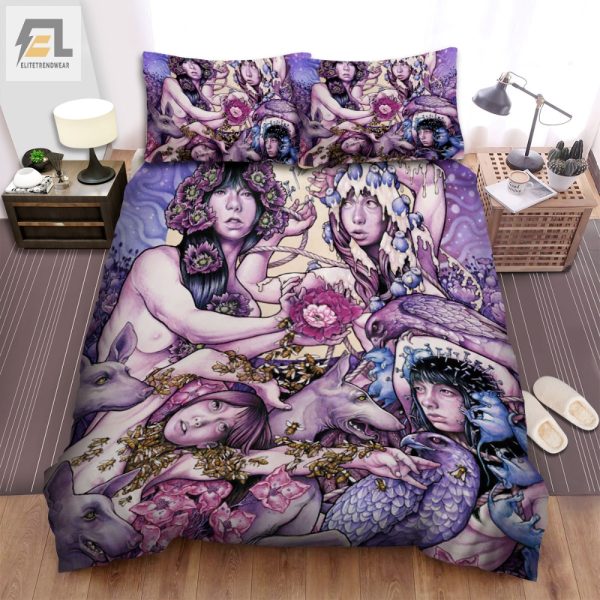 Sleep Like A Rockstar Cozy Baroness Music Purple Duvet Set elitetrendwear 1