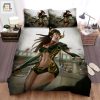 Sleep Like A Warrior Gladiator Chick Green Armor Bedding elitetrendwear 1