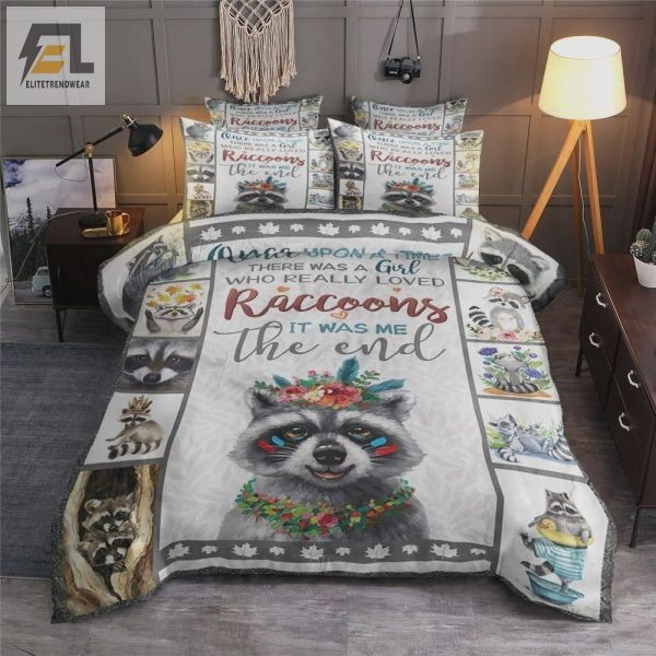 Snuggle With A Raccoon Cozy Unique Duvet Cover Sets elitetrendwear 1