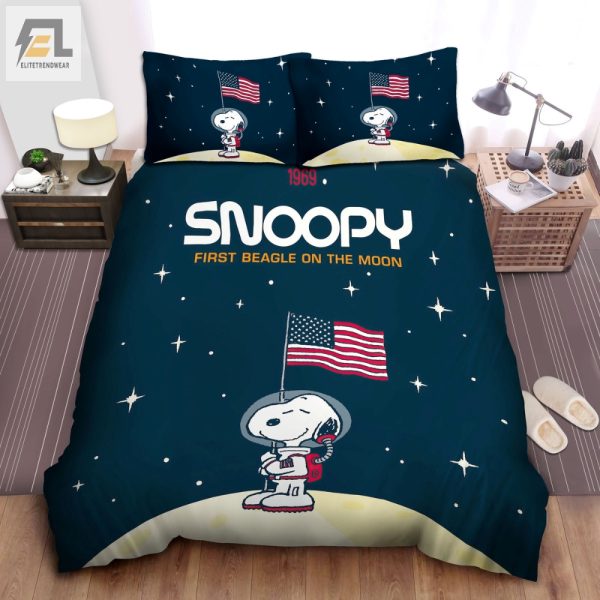 Snoopy Moon Duvet Comfy Quirky Bedroom Bliss elitetrendwear 1