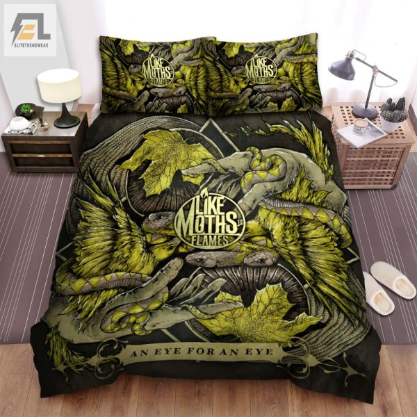 Snuggle With Metal Moths To Flames Album Bedding Set elitetrendwear 1