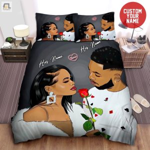 Cozy Love Nest Funny Black Couple Duvet Sets Personalized elitetrendwear 1