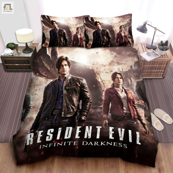 Sleep With Zombies Resident Evil Poster Duvet Cover Set elitetrendwear 1