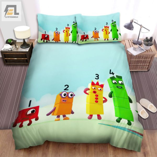 Sleep Numberblocks Cozy Fun Friends Duvet Set elitetrendwear 1